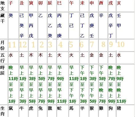 地支辰戌丑未|圖解：教你認識十二地支